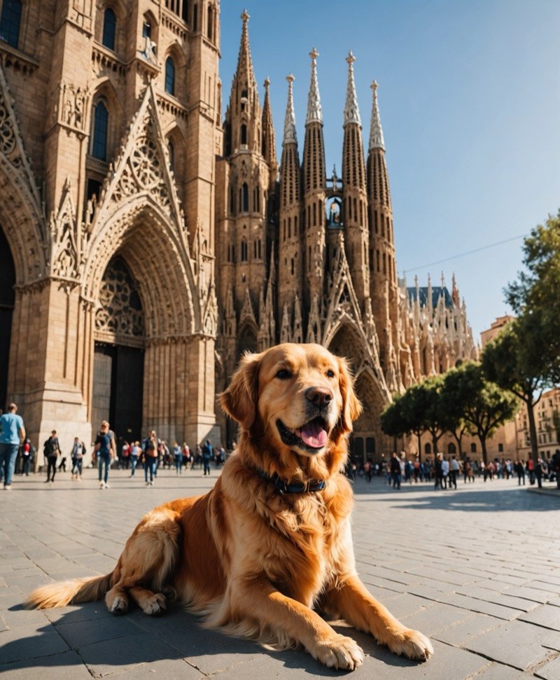 Mascota en su destino internacional